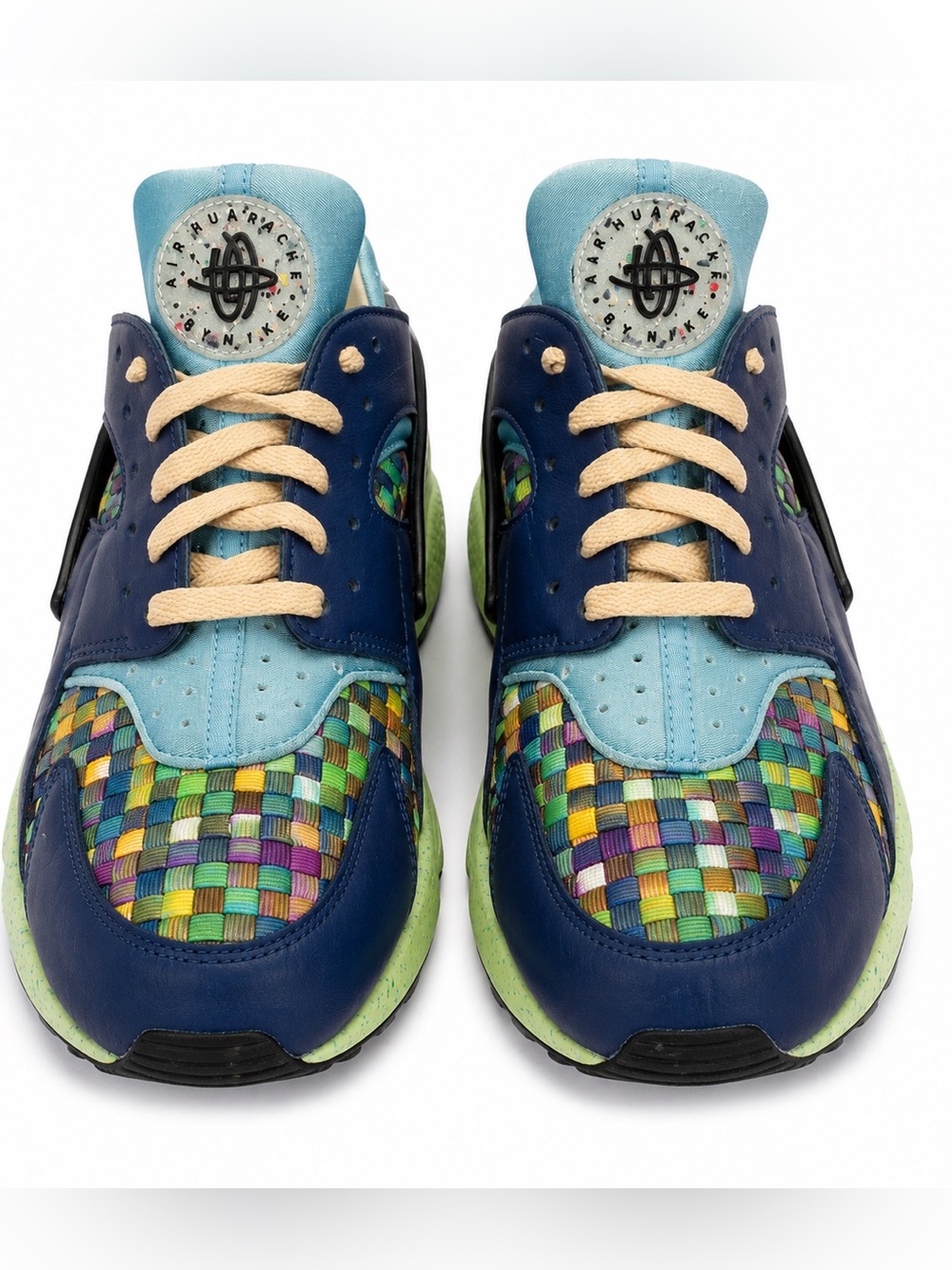 Nike Air Huarache Crater Premium Mystic Navy Multi-Color Woven M 11.5 DM0863-400